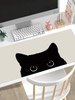 Mouse Pad Panjang Motif Kucing – Bisa Buat Gaming & Kerja